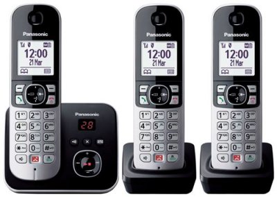 PANASONIC T&eacute;l&eacute;phone sans fil  DECT TRIO REP BLOCAGE AUTO DES APPELS PUB