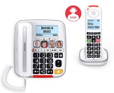 SWISSVOICE T&eacute;l&eacute;phone sans fil  XTRA 3355 Combo Voice 