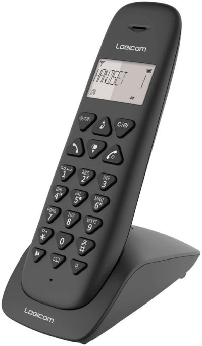 LOGICOM T&eacute;l&eacute;phone sans fil vega 155t solo noir avec r&eacute;pondeur