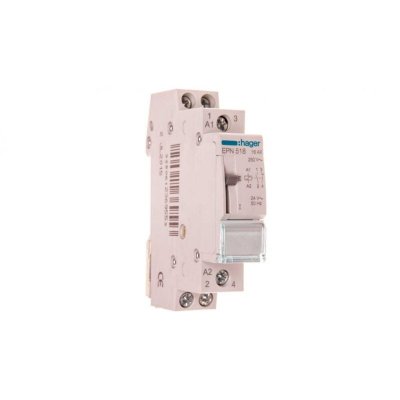 HAGER T&eacute;l&eacute;rupteur 16A - 1F + 1O - Tension de 24V