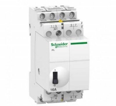 SCHNEIDER ELECTRIC T&eacute;l&eacute;rupteur - 16A - 4NO - 24VCA - 12VCC - 50-60Hz - Acti9 - iTL