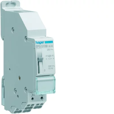 HAGER T&eacute;l&eacute;rupteur 1F 230V Sans Vis avec passage de barre HAZGER EPS510B