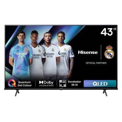 HISENSE T&eacute;l&eacute;viseur 108 cm UHD 4K QLED  43E77NQ 
