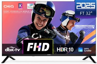 CHIQ T&eacute;l&eacute;viseur 32 -  - LF32FT - Full HD - HDR10 - Google TV OS