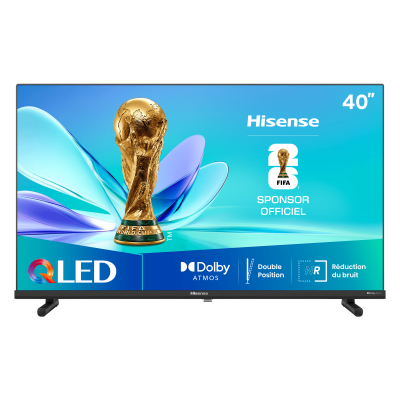 HISENSE T&eacute;l&eacute;viseur intelligent  QLED 40A5Q 40 pouces Full HD HDR10 Dolby Atmos VIDAA
