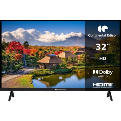CONTINENTAL EDISON T&eacute;l&eacute;viseur LED  CELED32HD25B6 32"" (81 cm) HD Noir