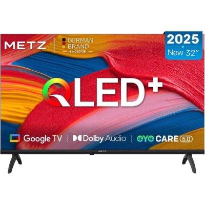 METZ T&eacute;l&eacute;viseur QLED  32 Pouces 2025 Smart LED Dolby Audio Bluetooth 5.1