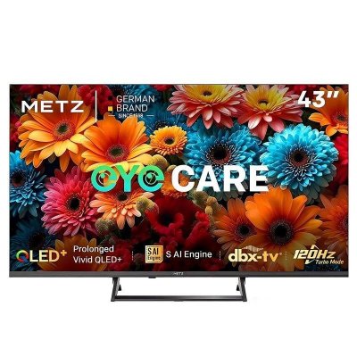 METZ T&eacute;l&eacute;viseur QLED  43 Pouces 4K Smart LED HDR 10 Dolby Atmos