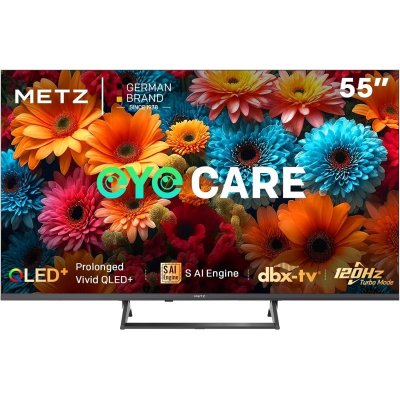 METZ T&eacute;l&eacute;viseur QLED  55 Pouces 4K Smart LED HDR 10 Dolby Atmos 120Hz