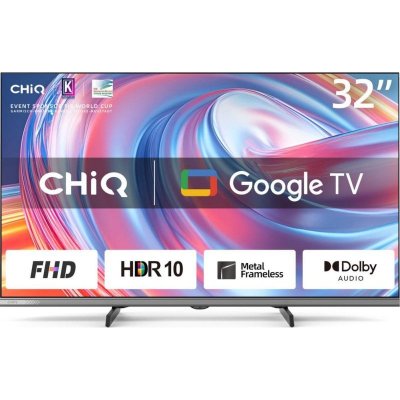CHIQ T&eacute;l&eacute;vision LED 32 -  - L32FM9V - FHD - Google TV - Noir
