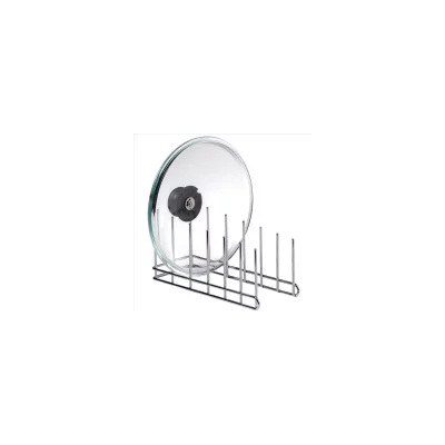 TELLIER  - Egouttoir range-couvercles en fil chrom&eacute; 6 places