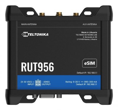 TELTONIKA  RUT956 Routeur de r&eacute;seau cellulaire RUT95623B600