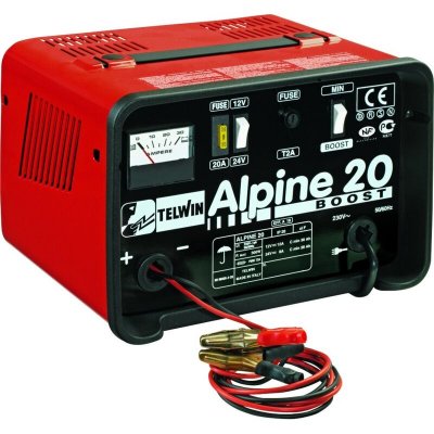 TELWIN  - Chargeur de batterie portable 12/24V 300W 12A - Alpine 20