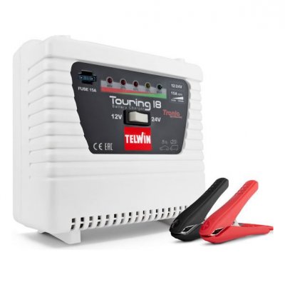 TELWIN  - Chargeur de batteries 12V-24V 230W - TOURING 18