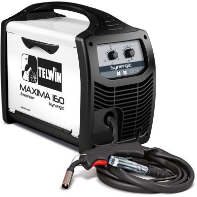TELWIN  - Poste de soudage inverter &agrave; fil MIG-MAG/FLUX/BRAZING 1,2-2,6 kW 44V - MAXIMA 160 SYNERGIC