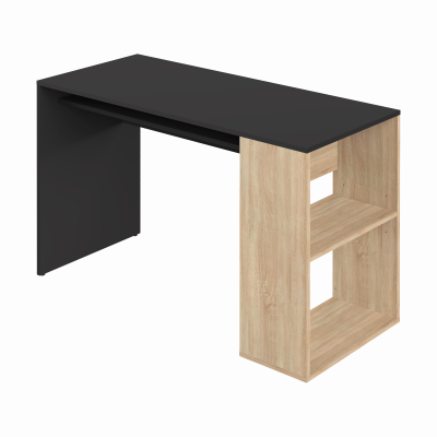 Temahome Bureau Yale, Cardboard, Rovere E Nero, 114X50X75,5 Cm (LxPxA)