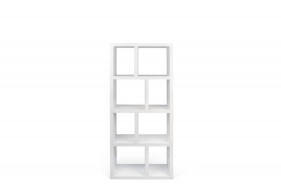 Temahome - &eacute;tag&egrave;re biblioth&egrave;que ""berlin"" 4 niveaux 70cm blanc mat