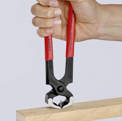 KNIPEX Tenaille Marteau 210mm - Gainage Pvc - T&ecirc;te Polie - 60 Hrc