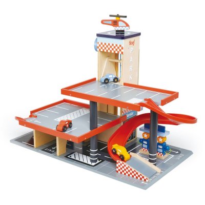 TENDER LEAF  Toys garage automobile et atelier bois junior 5 pi&egrave;ces