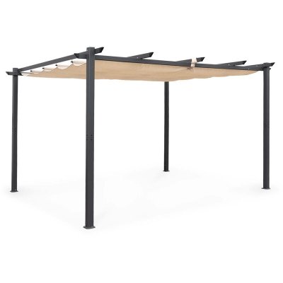 SWEEEK Tente de jardin pergola aluminium 3x4m beige