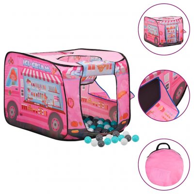 VIDAXL Tente De Jeu Pour Enfants Avec 250 Balles Rose 70x112x70 Cm 