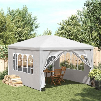 VIDAXL Tente de r&eacute;ception 3 x 4 m Blanc  - Blanc