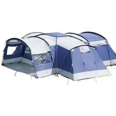 SKANDIKA Tente familiale d&ocirc;me Nimbus 12 - Camping - 12 personnes - 3 cabines