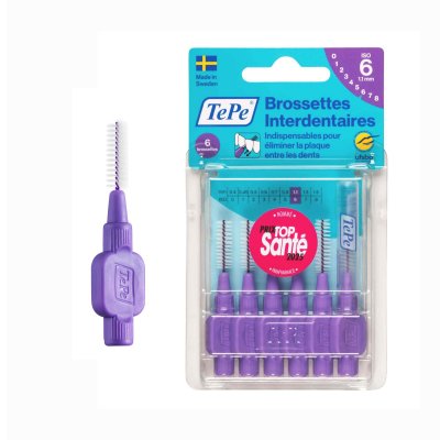 TEPE &reg; Original Brossettes interdentaires 1,1 mm Violet