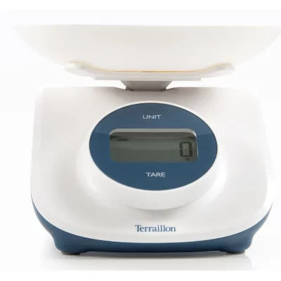 TERRAILLON  Balance de Cuisine, Balance Culinaire Dynamo Curve, Bleue