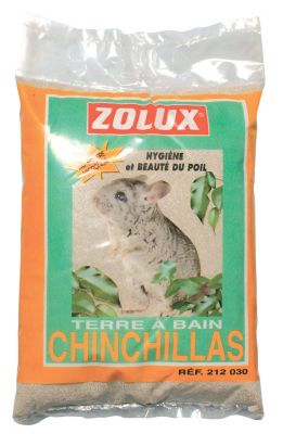 ZOLUX Terre &agrave; bain pour chinchillas avec soufre 2 kg 