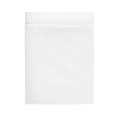 TERRE DE NUIT  Drap plat blanc 100% satin de coton 240x310 cm