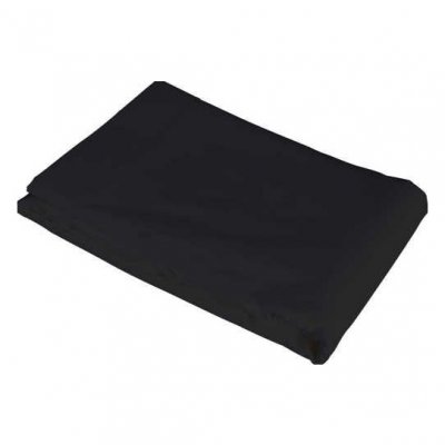 NON RENSEIGNE Terre de Nuit Drap plat noir 100% coton 180x290