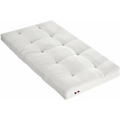TERRE DE NUIT  Matelas futon &eacute;cru en coton 90x190