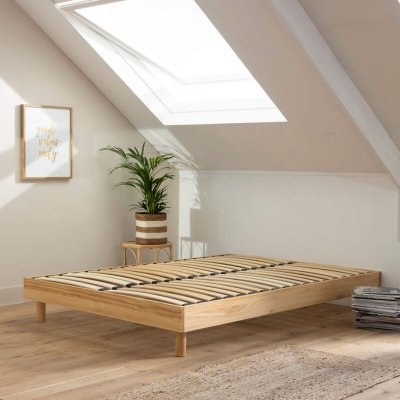 TERRE DE NUIT  Sommier kit en bois massif naturel 160x200