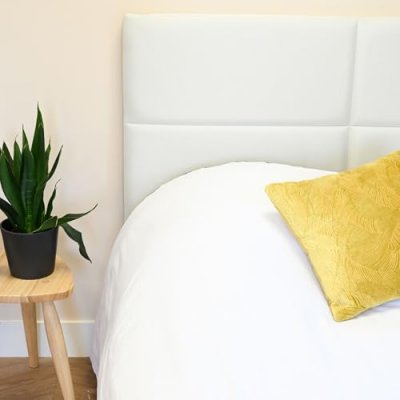 TERRE DE NUIT  T&ecirc;te de lit OPORTO 145 cm grise - 