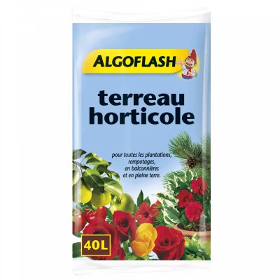 ALGOFLASH Terreau horticole  40 litres