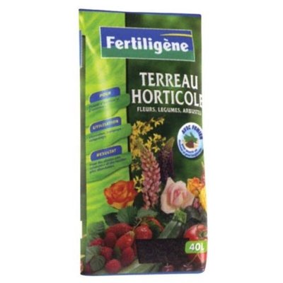 FERTILIGENE Terreau horticole - fleurs - l&eacute;gumes - arbustes - 40 l