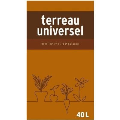 ALGOFLASH Terreau universel en sac de 40 l 