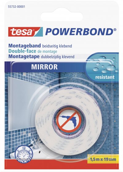 TESA  55732-00001-00 Bande Adh&eacute;sive De Montage Pour Miroir