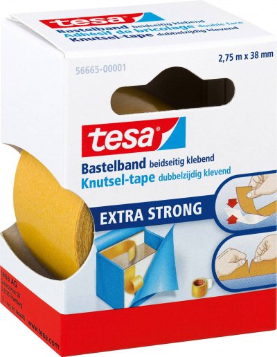 TESA  56665-00001-00 Adh&eacute;sif de Bricolage Double-face 2,75 m:38 mm