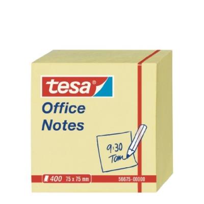 TESA  56675 Post-it Carr&eacute; Jaune 400 feuilles Auto-adh&eacute;sif, Autocollant