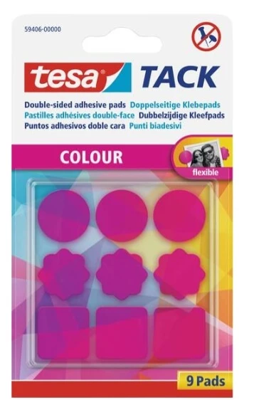 TESA  594060000000 pack de 9 pastilles rose