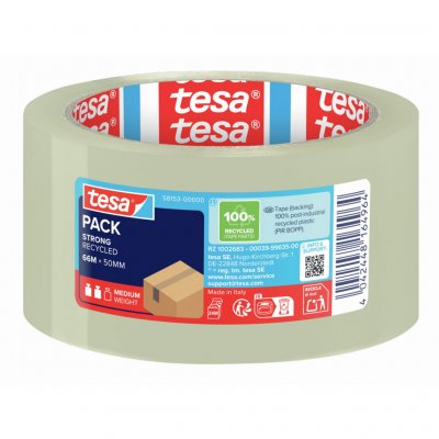 TESA  eco & strong ruban d'emballage 66m x 50mm transparent