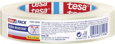 TESA  monofilament Ruban Adh&eacute;sif d'Emballage 50 m x 25 mm Transparent