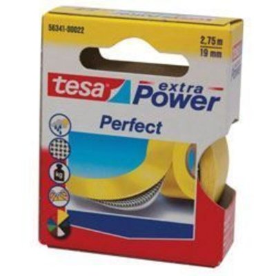 TESA  ruban de r&eacute;paration toil&eacute; super r&eacute;sistant - 2,75m x 19mm - jaune