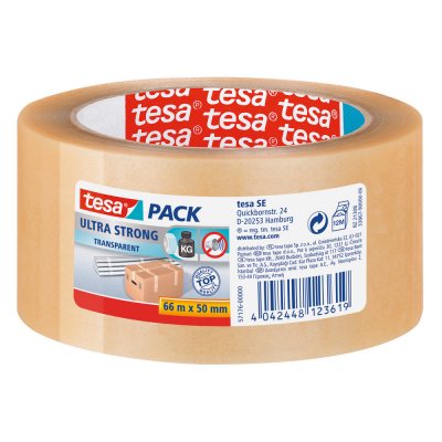 TESA  ruban pvc ultra strong - 66m x 50mm - transparent