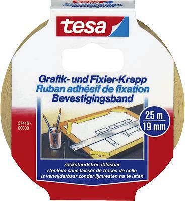 TESA   ruban adh&eacute;sif de masquage, 19 mm x 25 m noir