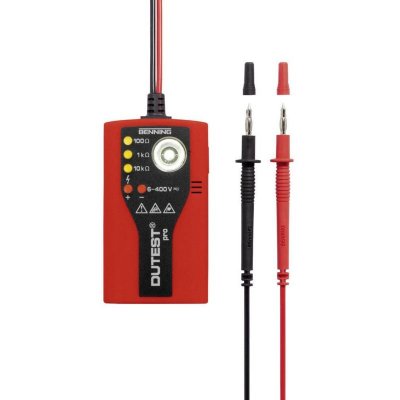 BENNING Testeur de continuit&eacute; DUTEST pro CAT III 300 V LED, Acoustique