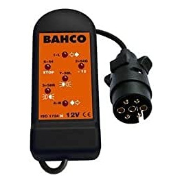 BAHCO Testeur de prise de courant 7 p&ocirc;les 12 V BELT127 