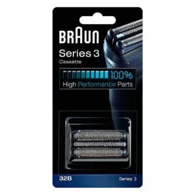 BRAUN T&ecirc;te de coupe pour rasoir &eacute;lectrique argent&eacute; 32s s&eacute;ries 3 proskin